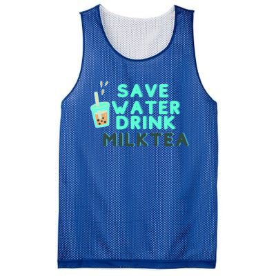 Save Water Milktea Milk Tea Lover Gift Cute Gift Mesh Reversible Basketball Jersey Tank