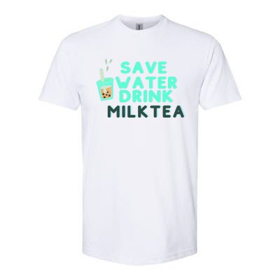 Save Water Milktea Milk Tea Lover Gift Cute Gift Softstyle® CVC T-Shirt