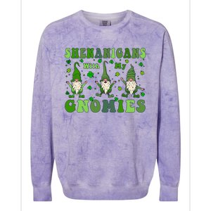 Shenanigans With My Gnomies Colorblast Crewneck Sweatshirt