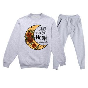 Stay Wild Moon Child Premium Crewneck Sweatsuit Set