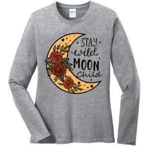 Stay Wild Moon Child Ladies Long Sleeve Shirt