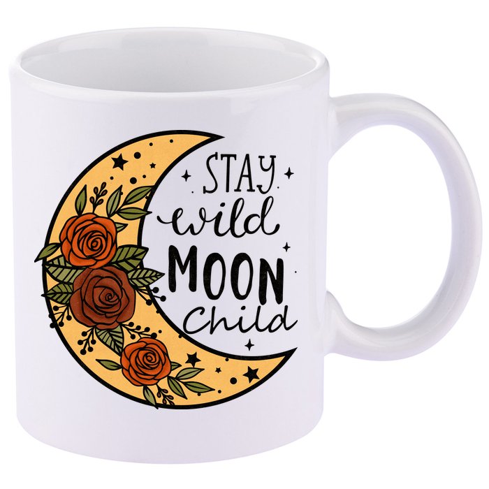 Stay Wild Moon Child 11oz C Handle Ceramic Mug