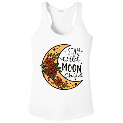 Stay Wild Moon Child Ladies PosiCharge Competitor Racerback Tank