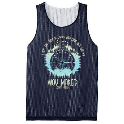 Spiritual Way Maker Bible Verse Christian Faith Way Maker Mesh Reversible Basketball Jersey Tank