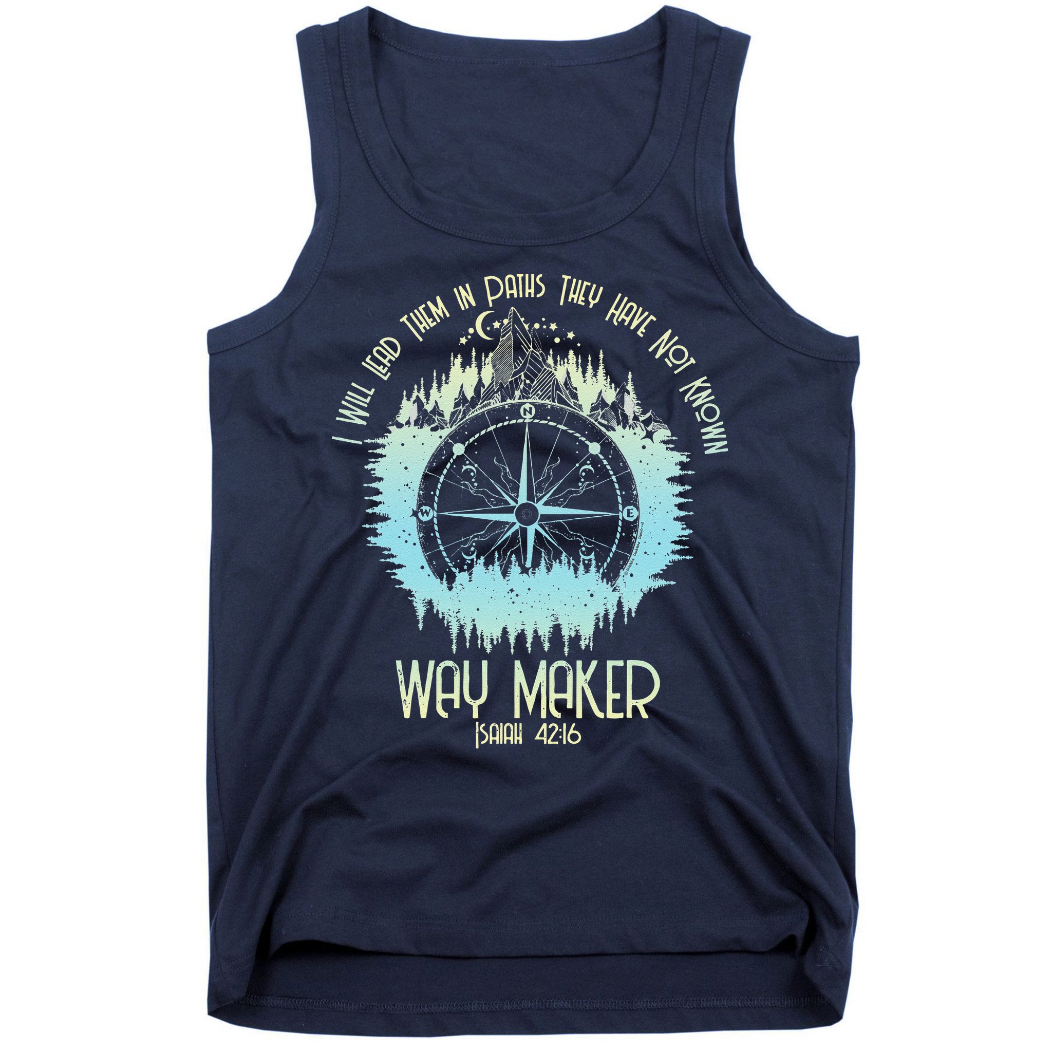 Spiritual Way Maker Bible Verse Christian Faith Way Maker Tank Top