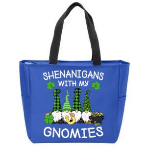 Shenanigans With My Gnomies St. Patricks Day Gnomes Irish Zip Tote Bag