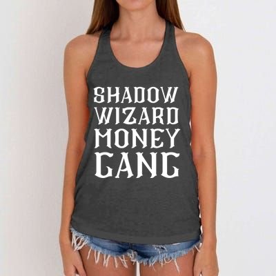 Shadow Wizard Money Gang Tee Women's Knotted Racerback Tank