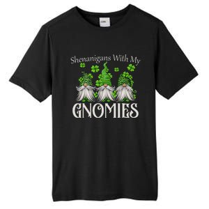 Shenanigans With My Gnomies St Patrick's Day Gnome Shamrock Tall Fusion ChromaSoft Performance T-Shirt