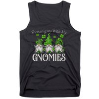 Shenanigans With My Gnomies St Patrick's Day Gnome Shamrock Tank Top