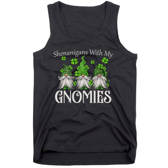 Shenanigans With My Gnomies St Patrick's Day Gnome Shamrock Tank Top