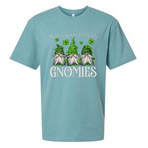 Shenanigans With My Gnomies St Patrick's Day Gnome Shamrock Sueded Cloud Jersey T-Shirt