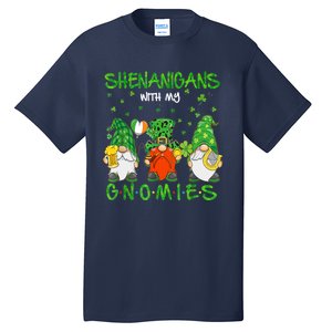 Shenanigans With My Gnomies St Patrick's Day Gnome Lover Tall T-Shirt