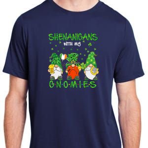 Shenanigans With My Gnomies St Patrick's Day Gnome Lover Adult ChromaSoft Performance T-Shirt