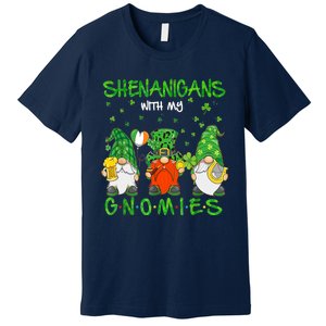 Shenanigans With My Gnomies St Patrick's Day Gnome Lover Premium T-Shirt