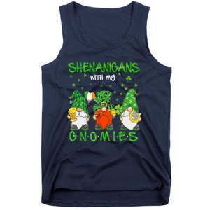 Shenanigans With My Gnomies St Patrick's Day Gnome Lover Tank Top