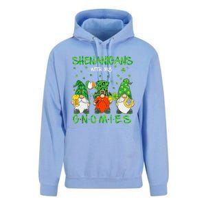 Shenanigans With My Gnomies St Patrick's Day Gnome Lover Unisex Surf Hoodie