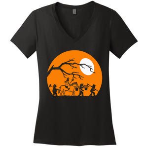 Sun Wukong Monkey King Trick Or Treat Fun Halloween Costume Women's V-Neck T-Shirt