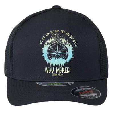 Spiritual Way Maker Bible Verse Christian Faith Way Maker Flexfit Unipanel Trucker Cap