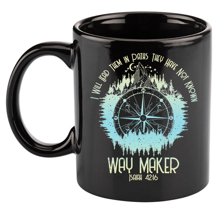 Spiritual Way Maker Bible Verse Christian Faith Way Maker 11oz C Handle Ceramic Mug
