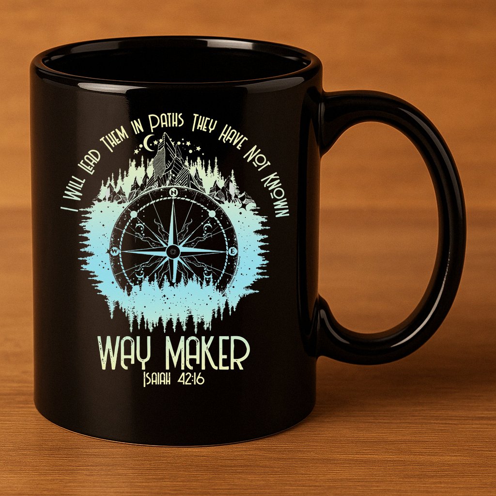 Spiritual Way Maker Bible Verse Christian Faith Way Maker 11oz C Handle Ceramic Mug