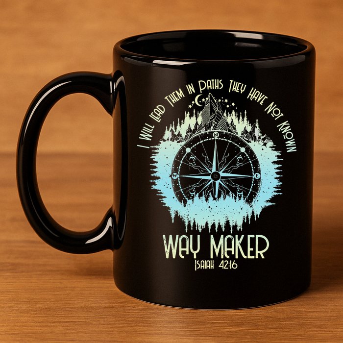 Spiritual Way Maker Bible Verse Christian Faith Way Maker 11oz C Handle Ceramic Mug