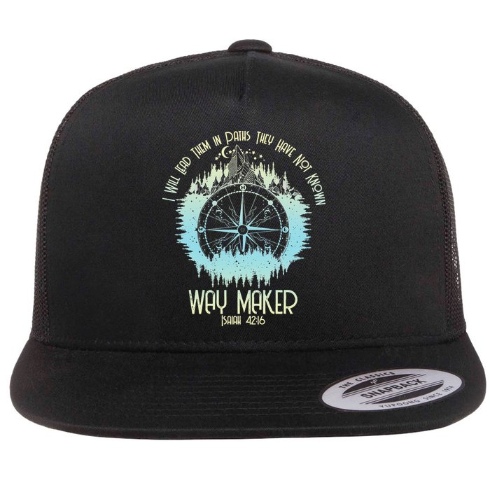 Spiritual Way Maker Bible Verse Christian Faith Way Maker Flatbill Hat