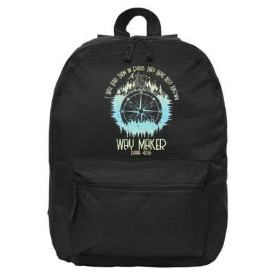 Spiritual Way Maker Bible Verse Christian Faith Way Maker 16 in Basic Backpack