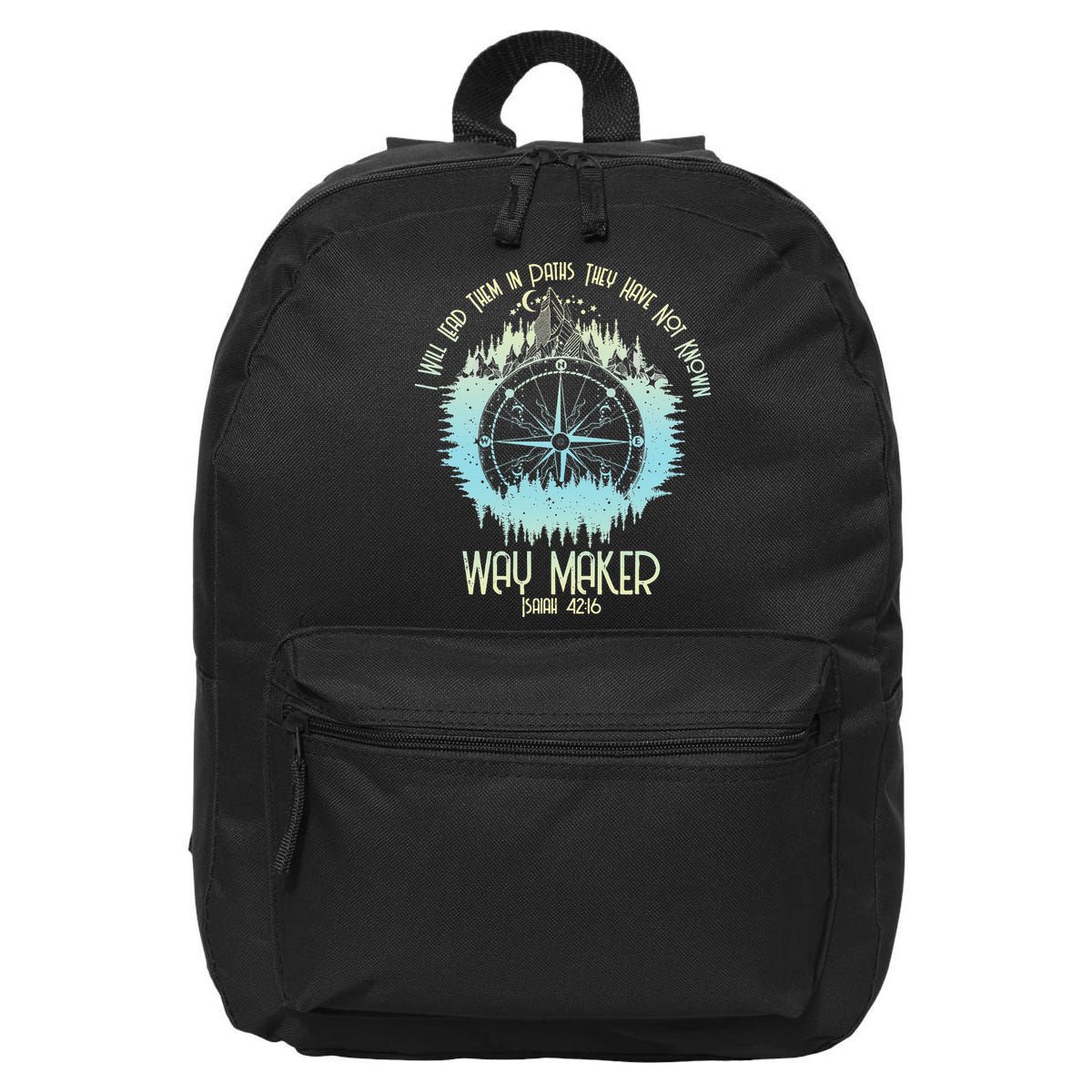 Spiritual Way Maker Bible Verse Christian Faith Way Maker 16 in Basic Backpack