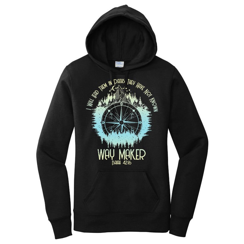 Spiritual Way Maker Bible Verse Christian Faith Way Maker Women's Pullover Hoodie