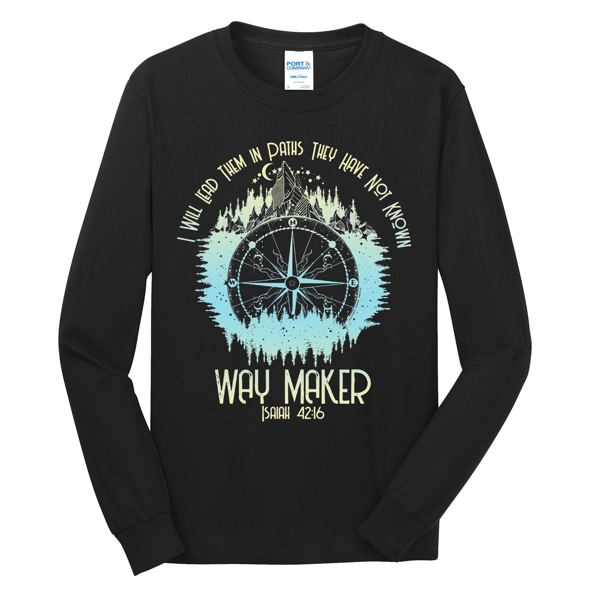 Spiritual Way Maker Bible Verse Christian Faith Way Maker Tall Long Sleeve T-Shirt