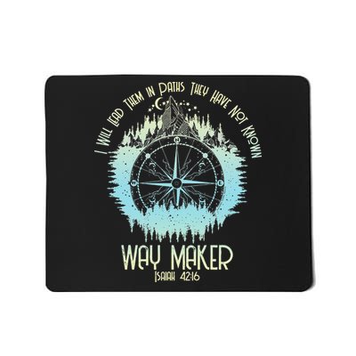 Spiritual Way Maker Bible Verse Christian Faith Way Maker Mousepad