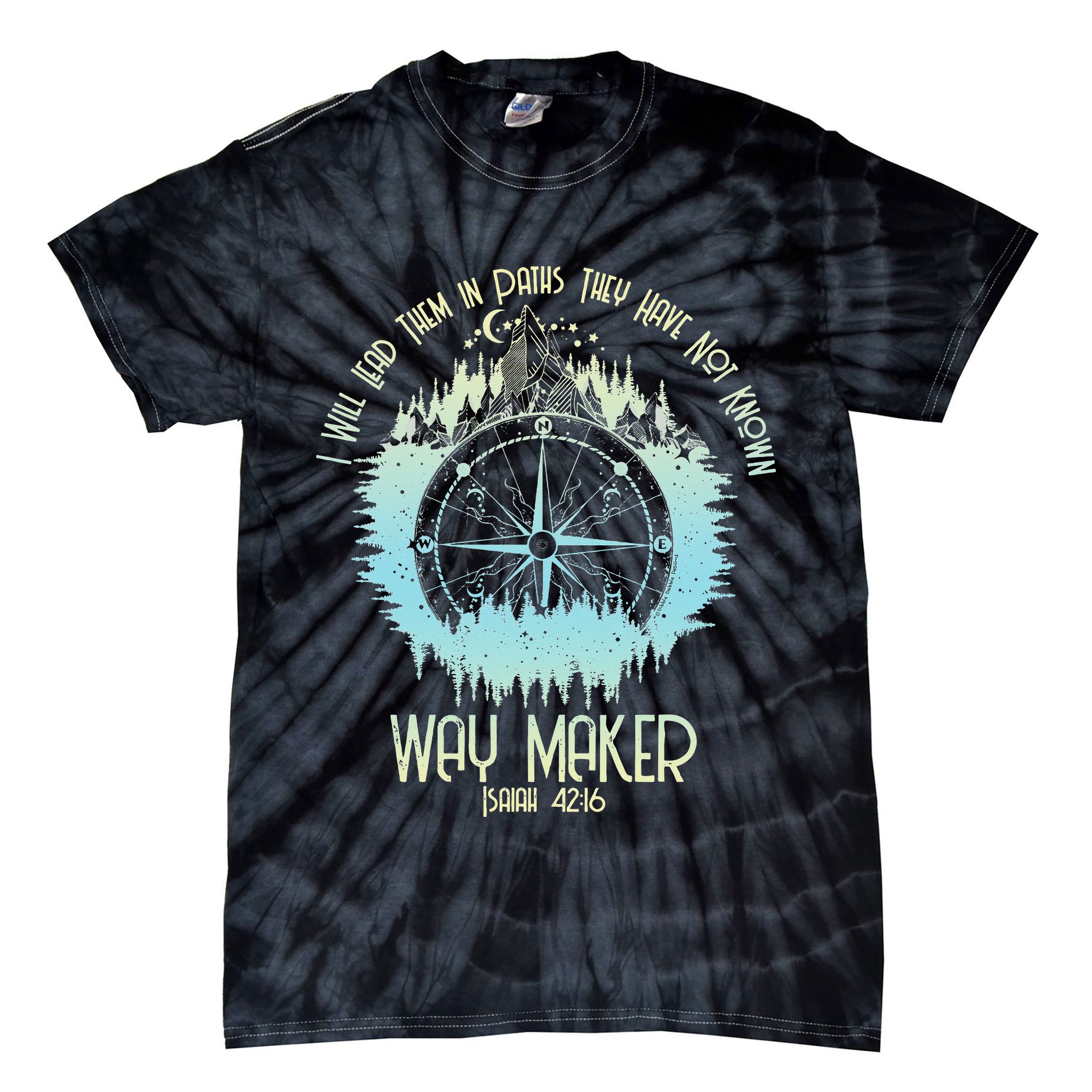 Spiritual Way Maker Bible Verse Christian Faith Way Maker Tie-Dye T-Shirt