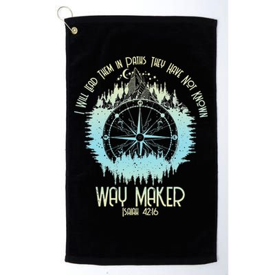 Spiritual Way Maker Bible Verse Christian Faith Way Maker Golf Towel