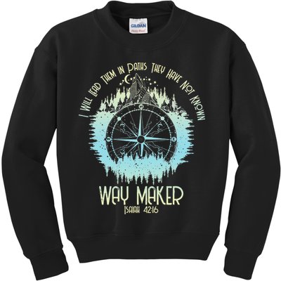 Spiritual Way Maker Bible Verse Christian Faith Way Maker Kids Sweatshirt