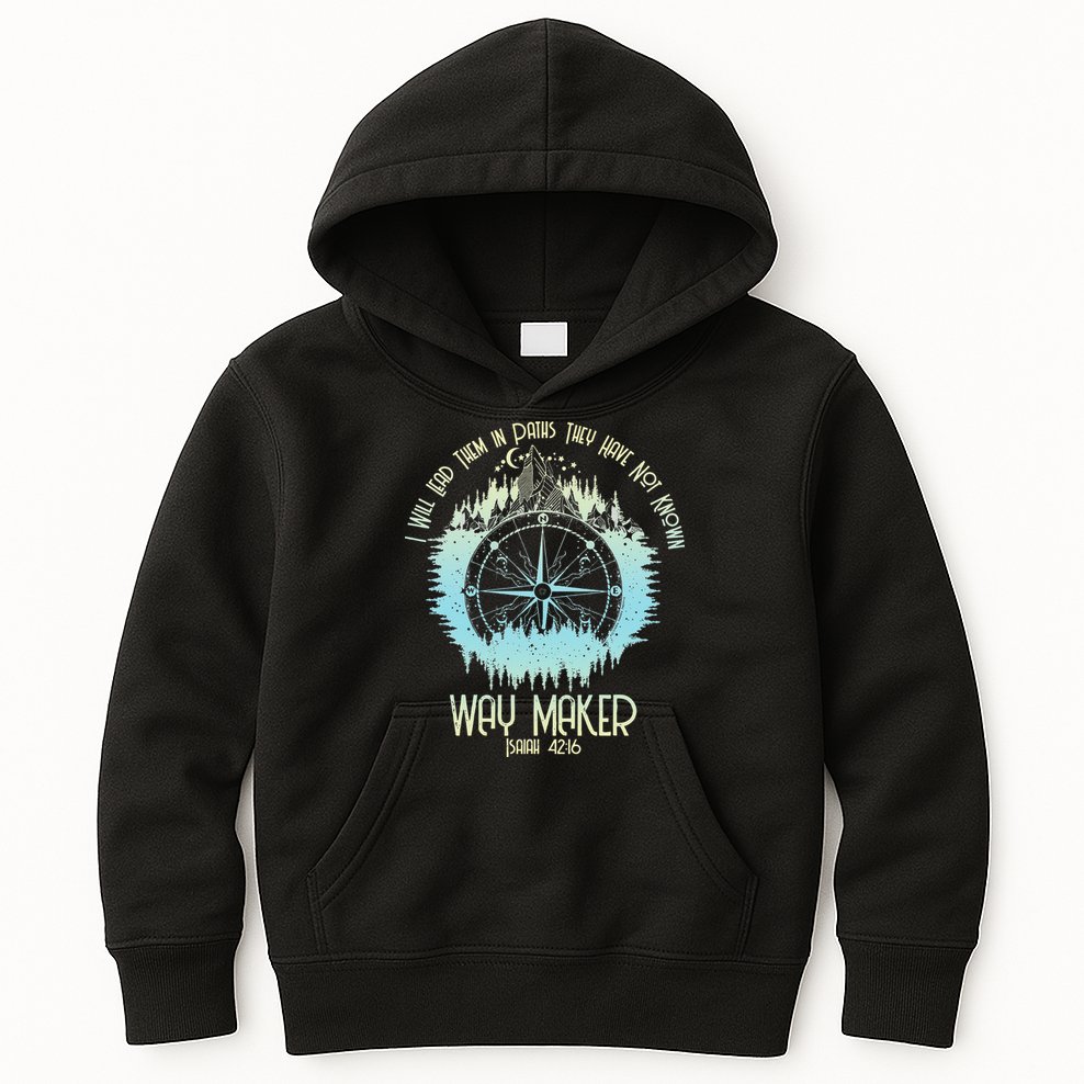 Spiritual Way Maker Bible Verse Christian Faith Way Maker Kids Hoodie