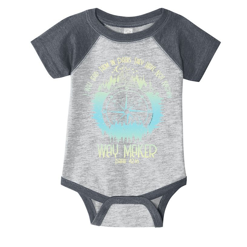 Spiritual Way Maker Bible Verse Christian Faith Way Maker Infant Baby Jersey Bodysuit