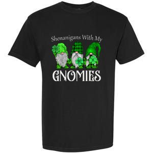 Shenanigans With My Gnomies St Patrick's Day Gnome Shamrock Garment-Dyed Heavyweight T-Shirt