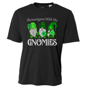 Shenanigans With My Gnomies St Patrick's Day Gnome Shamrock Cooling Performance Crew T-Shirt