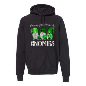 Shenanigans With My Gnomies St Patrick's Day Gnome Shamrock Premium Hoodie