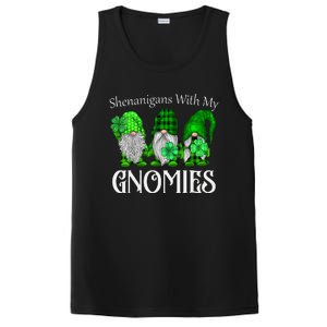 Shenanigans With My Gnomies St Patrick's Day Gnome Shamrock PosiCharge Competitor Tank