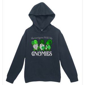 Shenanigans With My Gnomies St Patrick's Day Gnome Shamrock Urban Pullover Hoodie