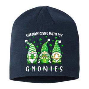 Shenanigans With My Gnomies St Patricks Day Gnome Sustainable Beanie