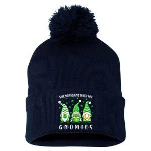 Shenanigans With My Gnomies St Patricks Day Gnome Pom Pom 12in Knit Beanie