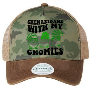 Shenanigans With My Gnomies St Patricks Day Legacy Tie Dye Trucker Hat