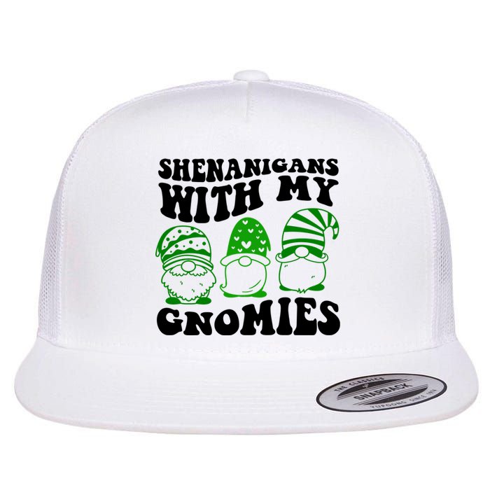 Shenanigans With My Gnomies St Patricks Day Flat Bill Trucker Hat