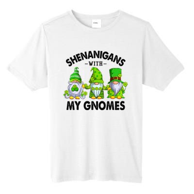 Shenanigans With My Gnomes Funny St Patrick's Day Crew Tall Fusion ChromaSoft Performance T-Shirt