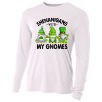 Shenanigans With My Gnomes Funny St Patrick's Day Crew Cooling Performance Long Sleeve Crew