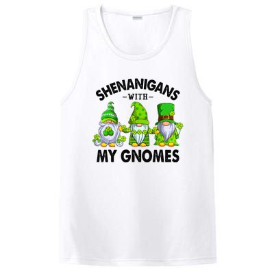 Shenanigans With My Gnomes Funny St Patrick's Day Crew PosiCharge Competitor Tank