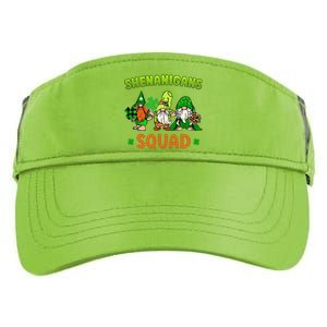 Shenanigans With My Gnomies St Patrick's Day Gnome Shamrock Adult Drive Performance Visor