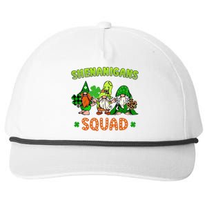 Shenanigans With My Gnomies St Patrick's Day Gnome Shamrock Snapback Five-Panel Rope Hat